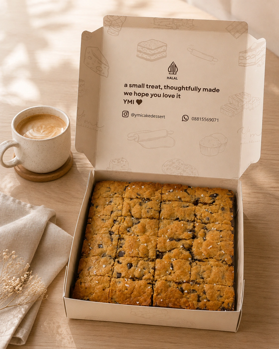 Browkie Large - 18x18 Brownies Cookie