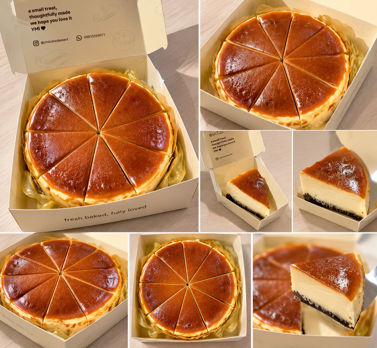 Cheesecake Large - D18 Basque Burnt Cheese Cake Brownie