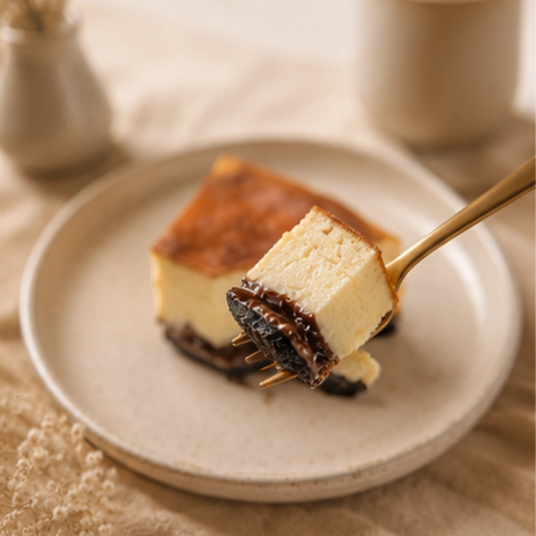 Cheesecake Slice - Basque Burnt Cheese Cake Brownie