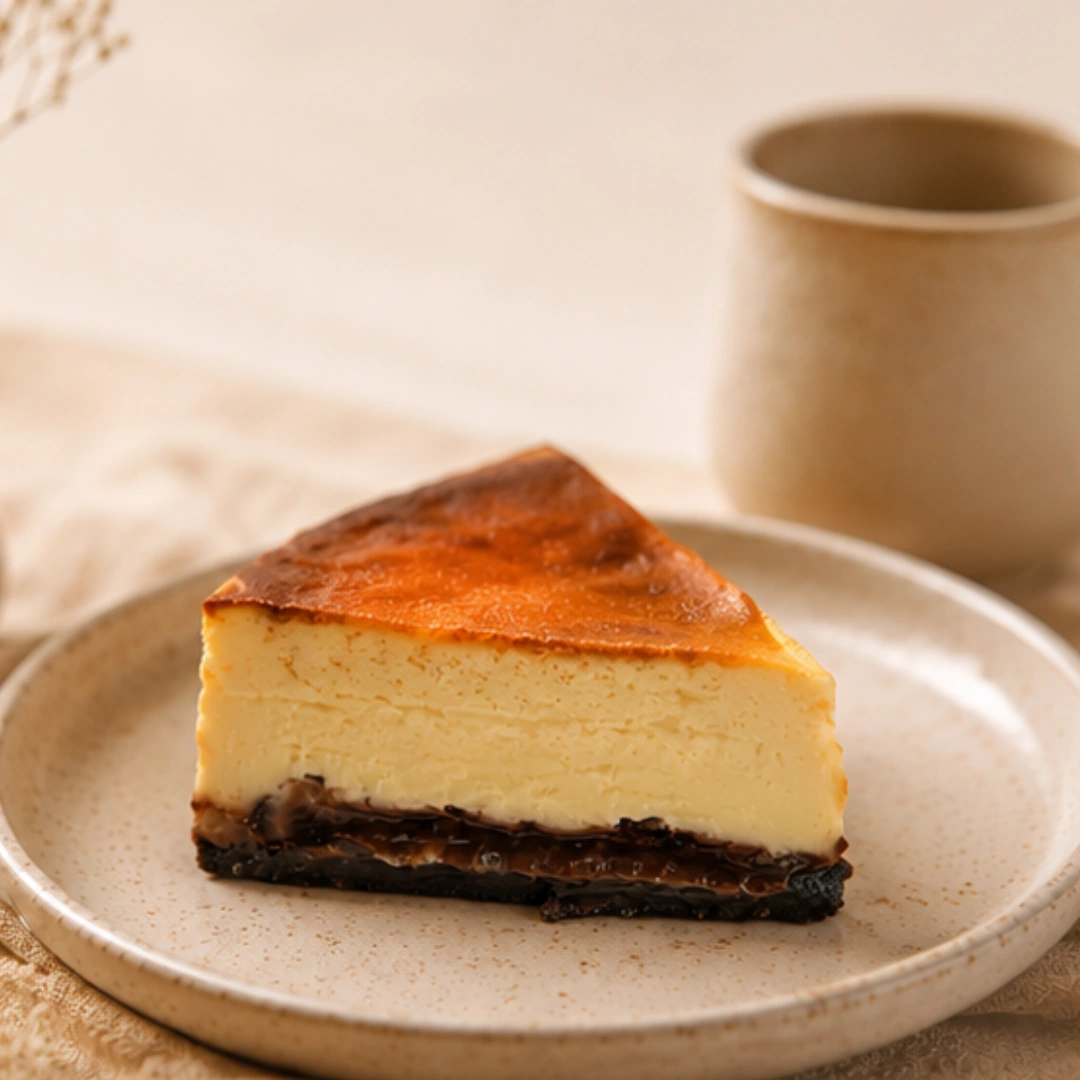 Cheesecake Slice - Basque Burnt Cheese Cake Brownie