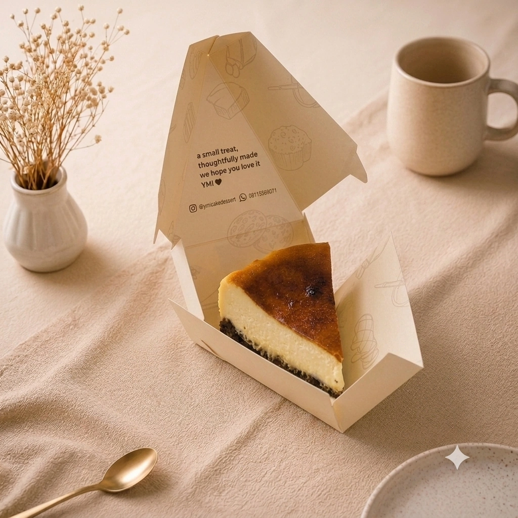 Cheesecake Slice - Basque Burnt Cheese Cake Brownie