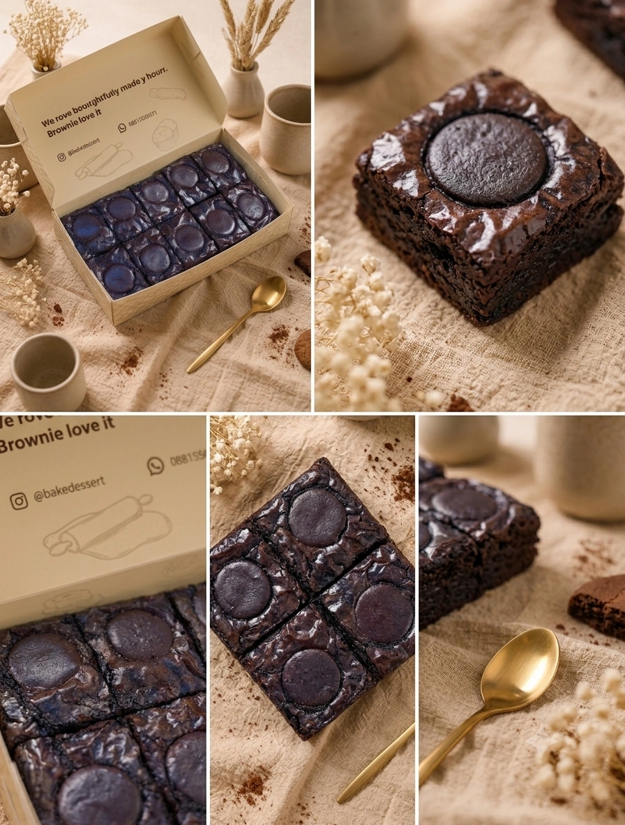 Dark Choco Large - 18x18 Brownies Dark Choco
