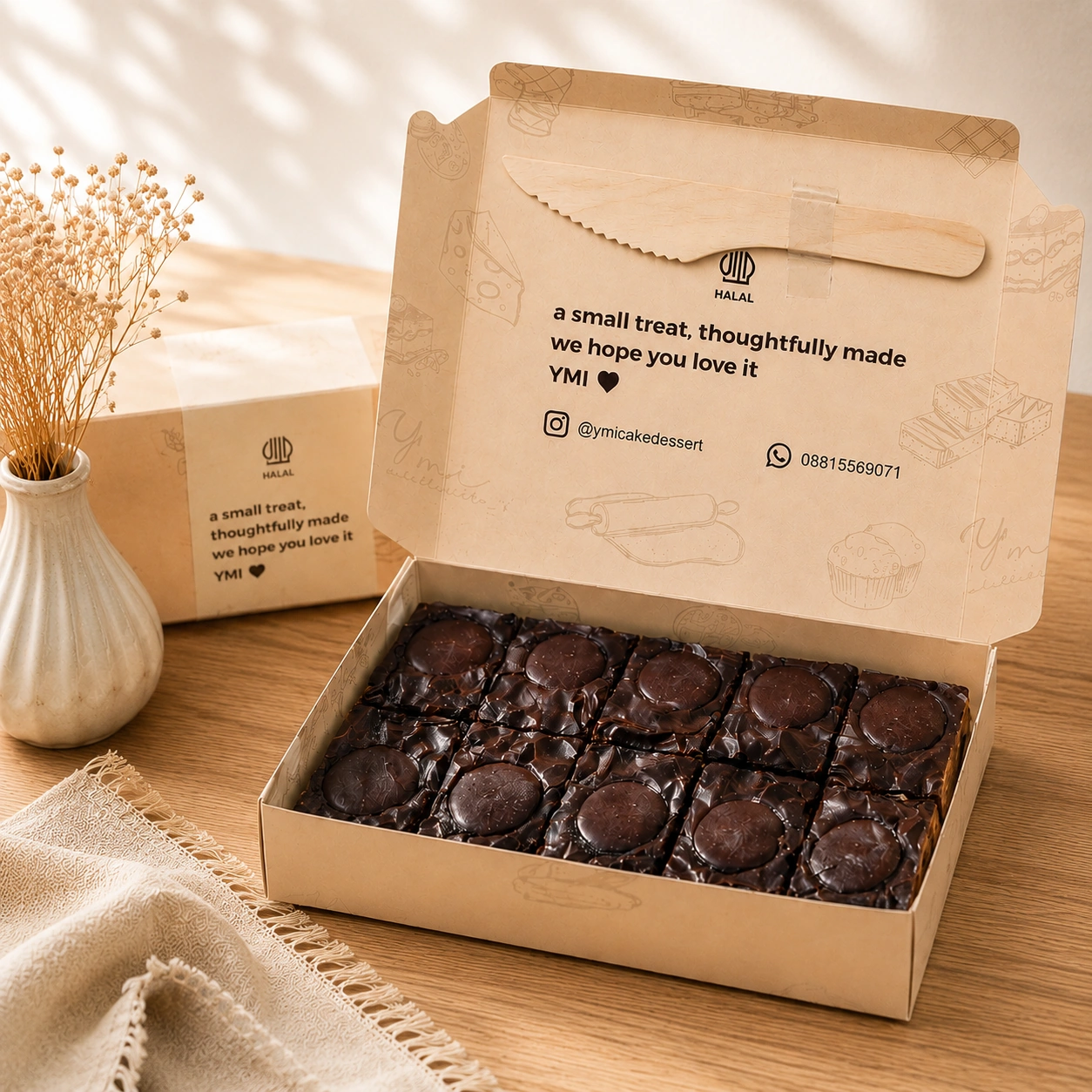 Dark Choco Small - 20x10 Brownies Dark Choco